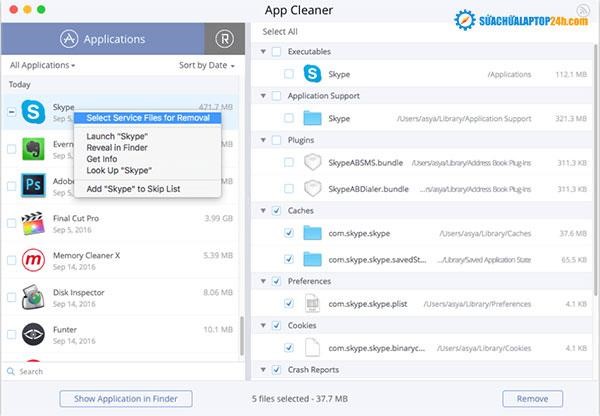 appcleaner cho mac 3
